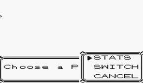 A screenshot of gameplay from Pokemon Yellow.