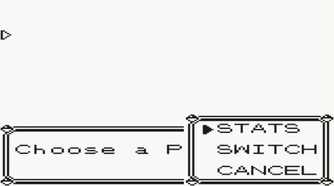 A screenshot of gameplay from Pokemon Yellow.