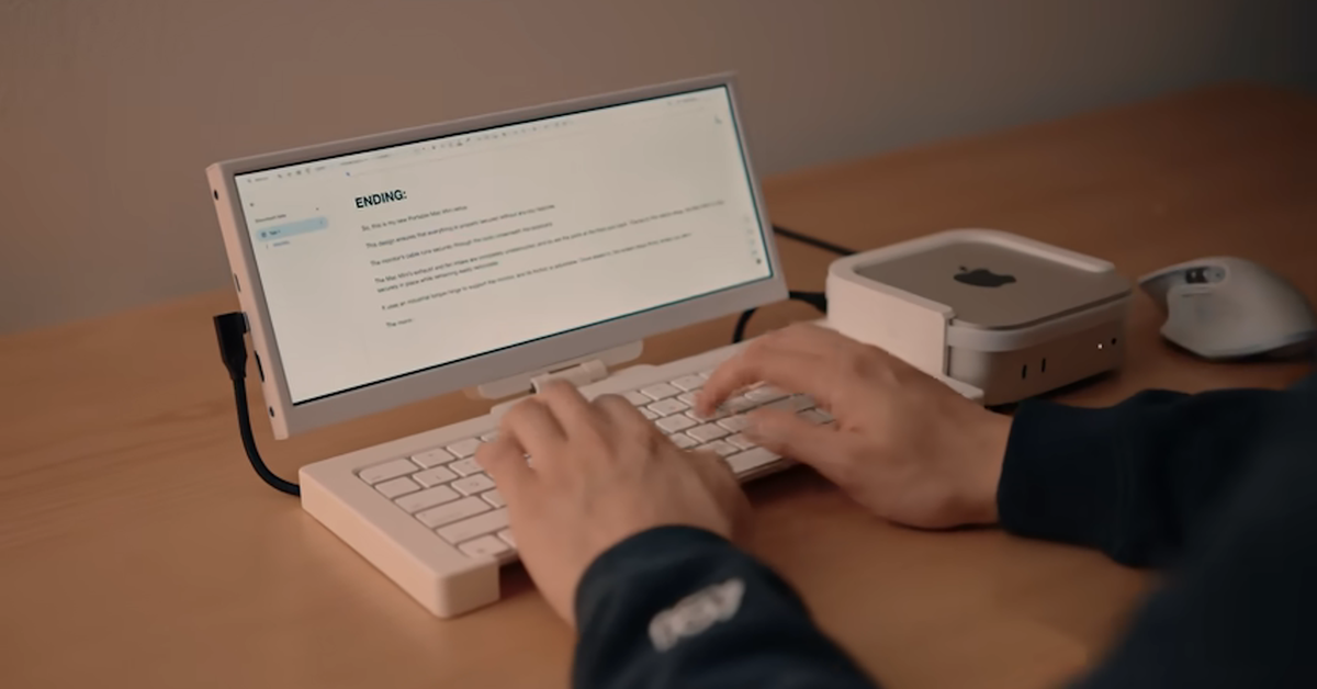 スマホ・タブレット・パソコン mac mini m4 Someone is turning their M4 Mac Mini into a portable all-in-one
