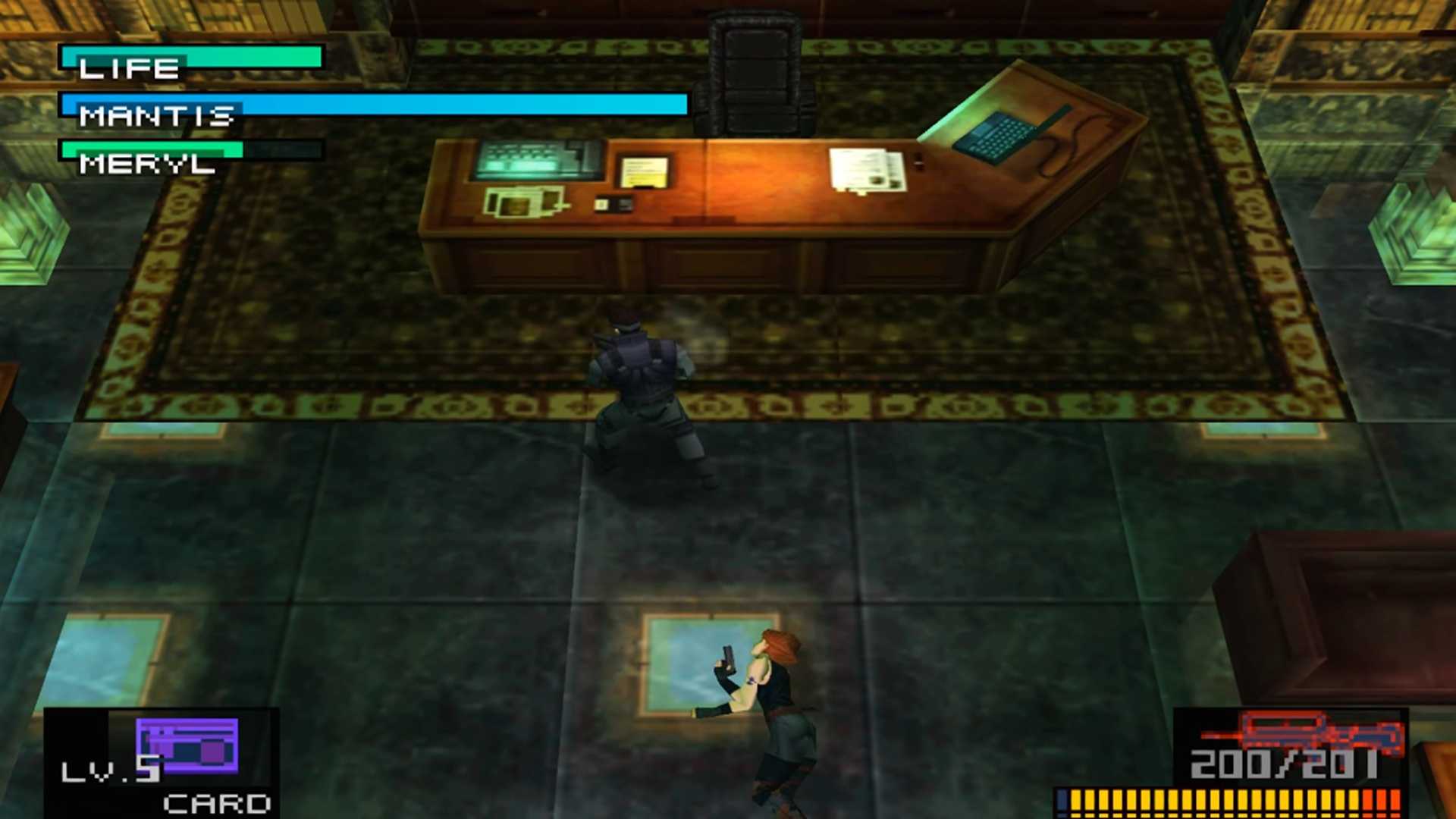 A screenshot of gameplay from Metal Gear Solid.