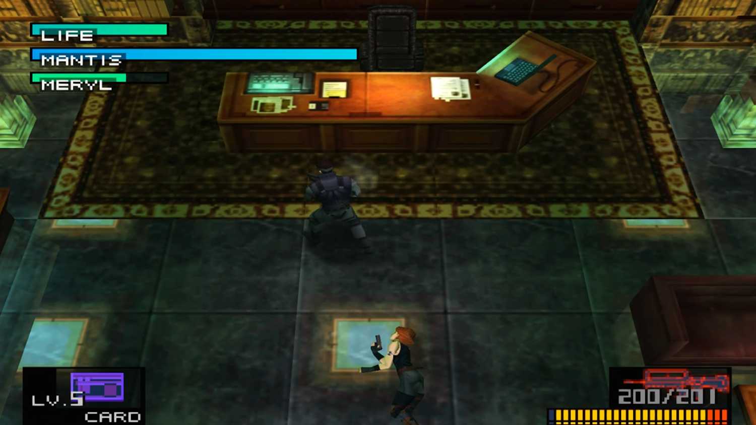 A screenshot of gameplay from Metal Gear Solid.