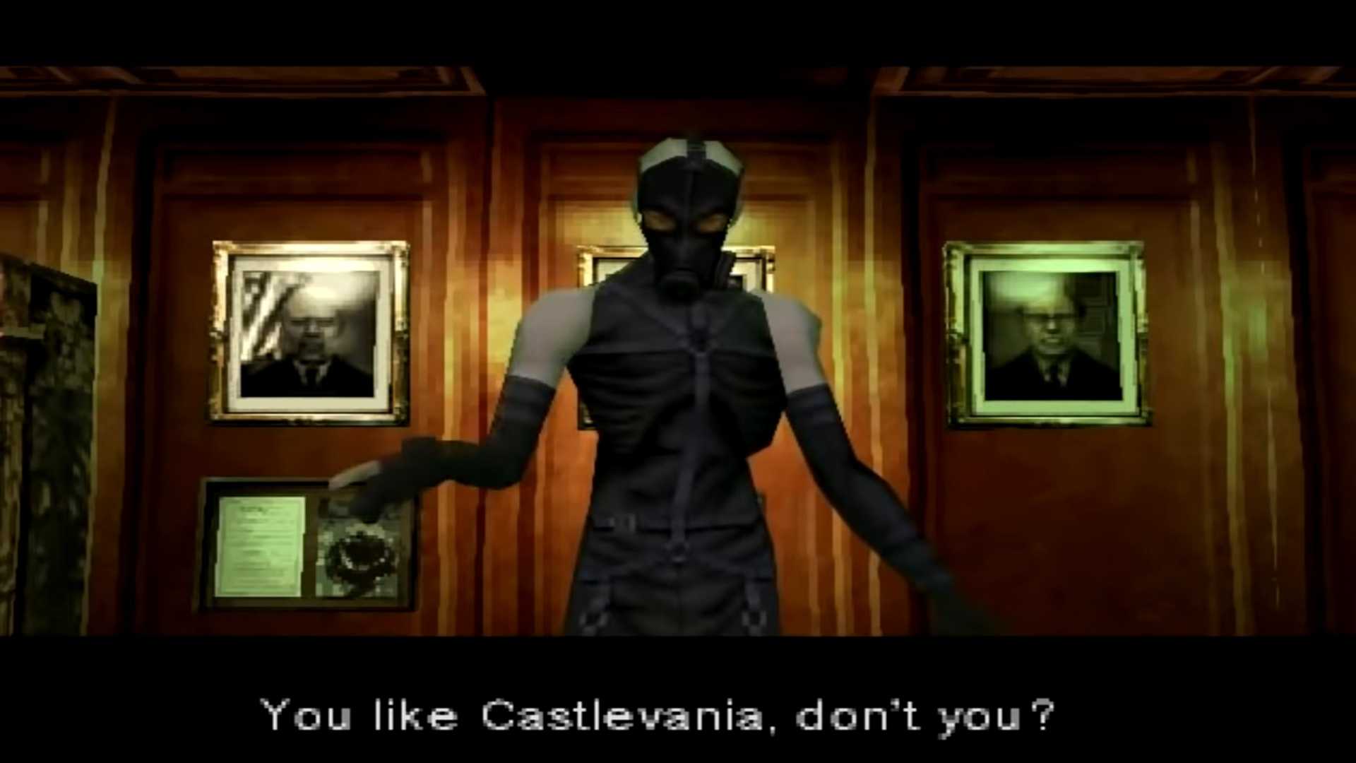 A screenshot of gameplay from Metal Gear Solid.