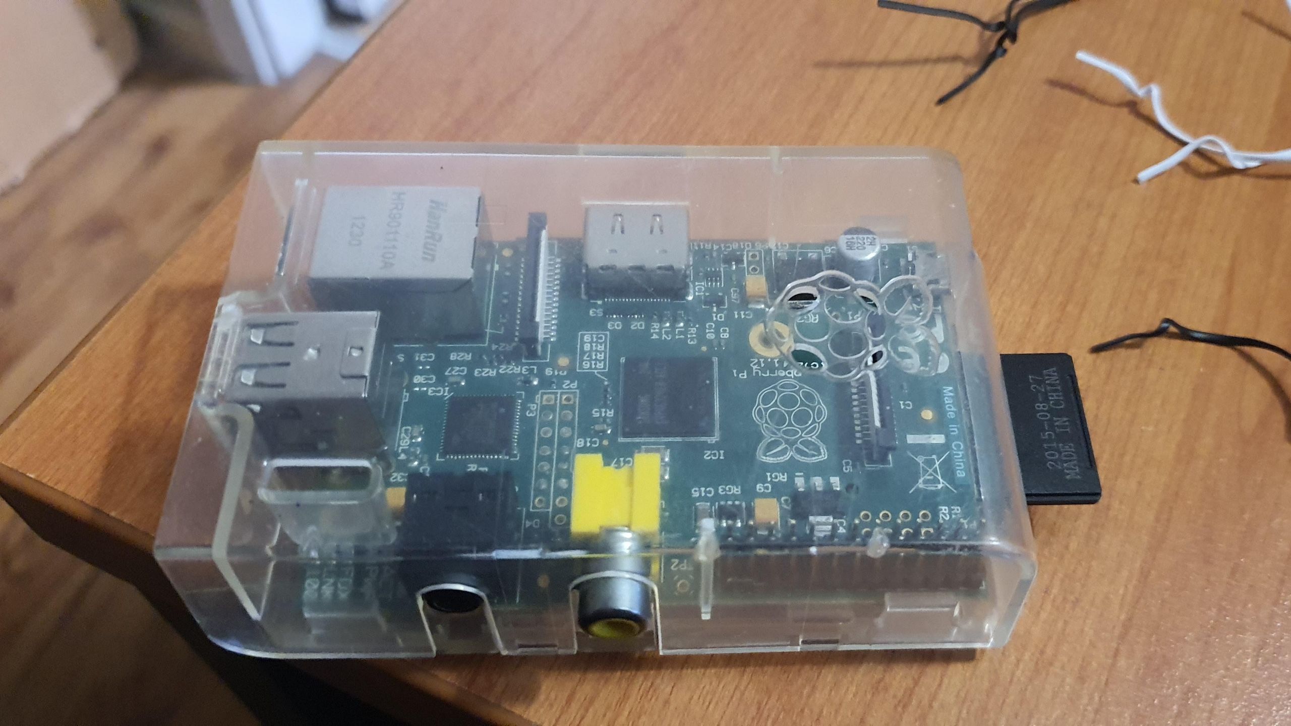 I tried using the Raspberry Pi Model B+ from 2014, and it's