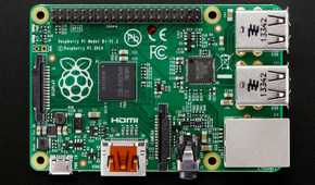 Raspberry Pi 1 Model B Top View