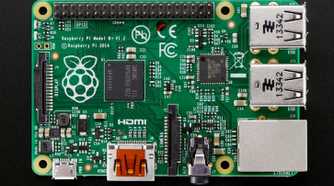 Raspberry Pi 1 Model B Top View
