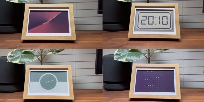 photo of raspberry pi custom clockfaces samples with inkypi