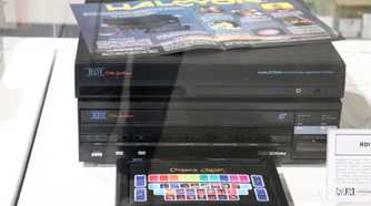 A picture of the RDI Halcyon console on display.