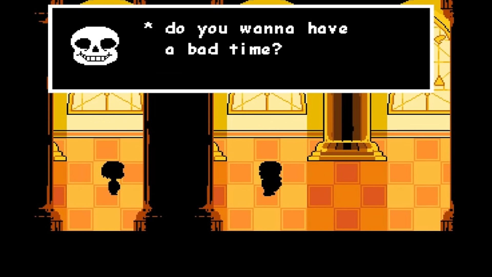 A screenshot of gameplay from Undertale.