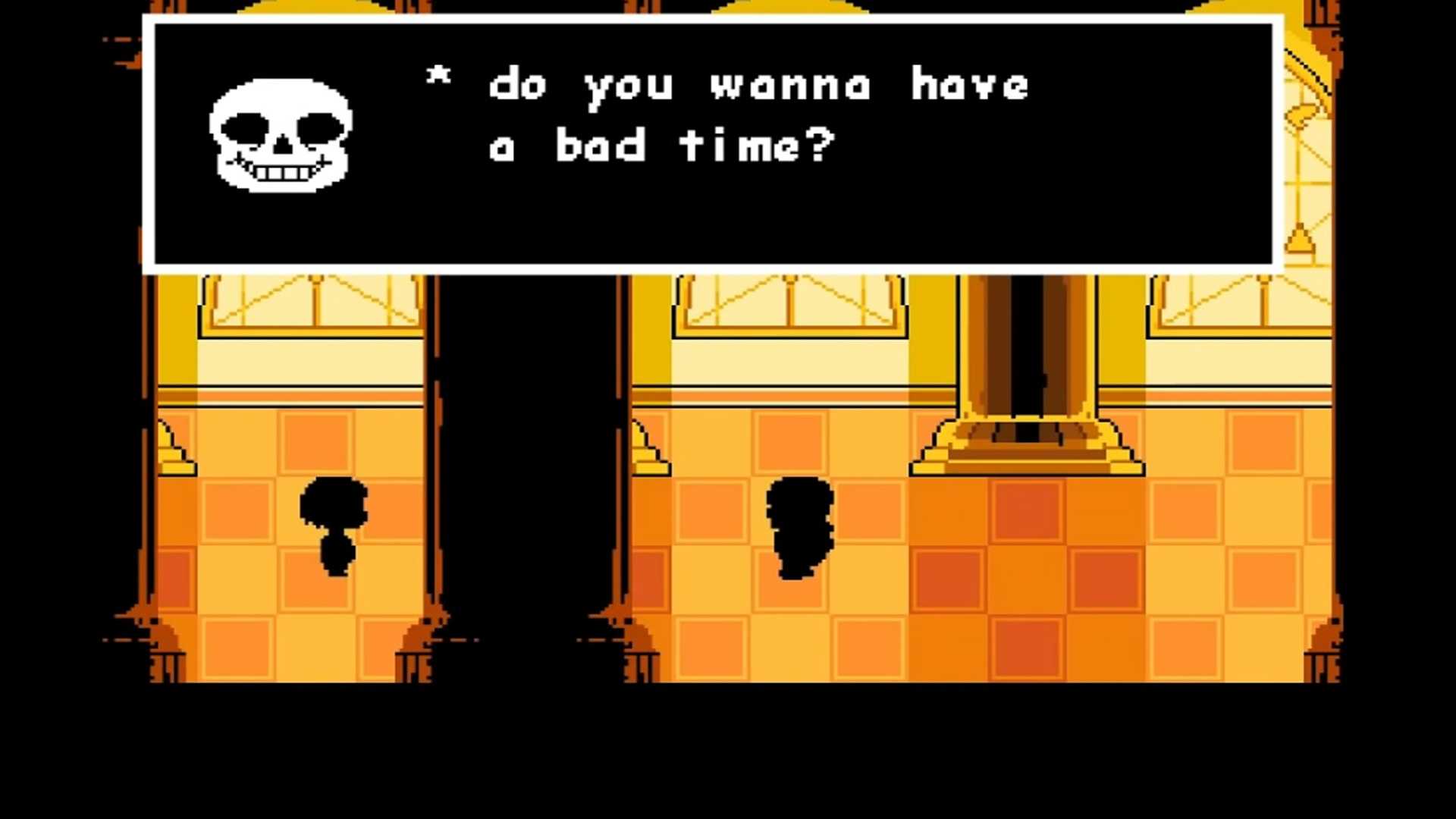A screenshot of gameplay from Undertale.