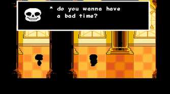 A screenshot of gameplay from Undertale.