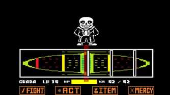 A screenshot of gameplay from Undertale.