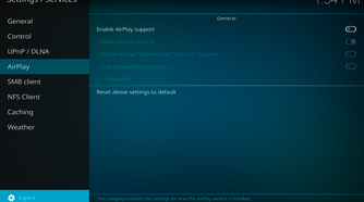 Kodi expert settings