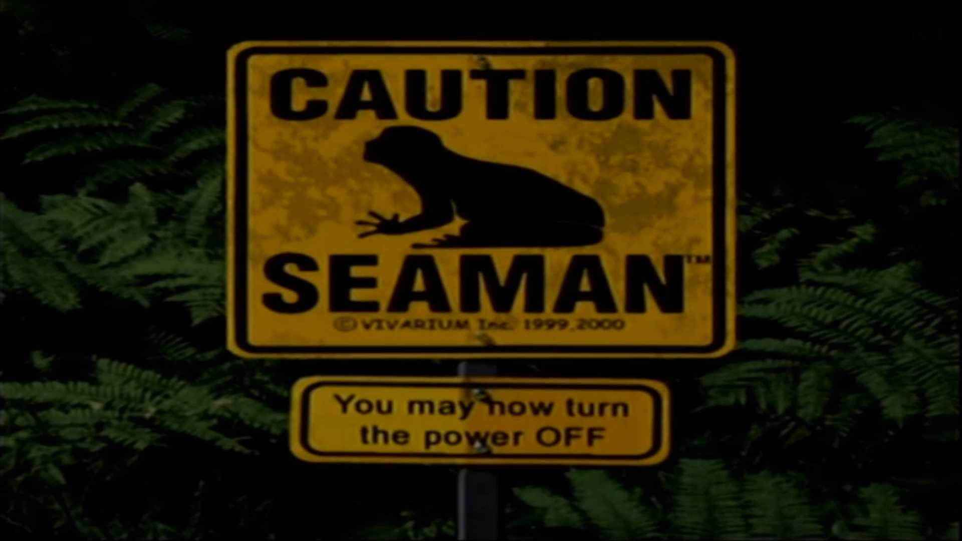 A screenshot of gameplay for Seaman