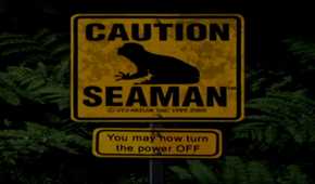 A screenshot of gameplay for Seaman