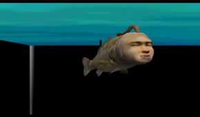 A screenshot of gameplay for Seaman