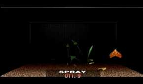 A screenshot of gameplay for Seaman