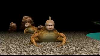 A screenshot of gameplay for Seaman