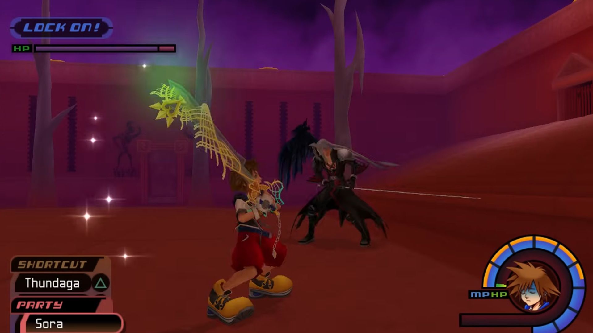 A screenshot of gameplay from Kingdom Hearts Final Mix.