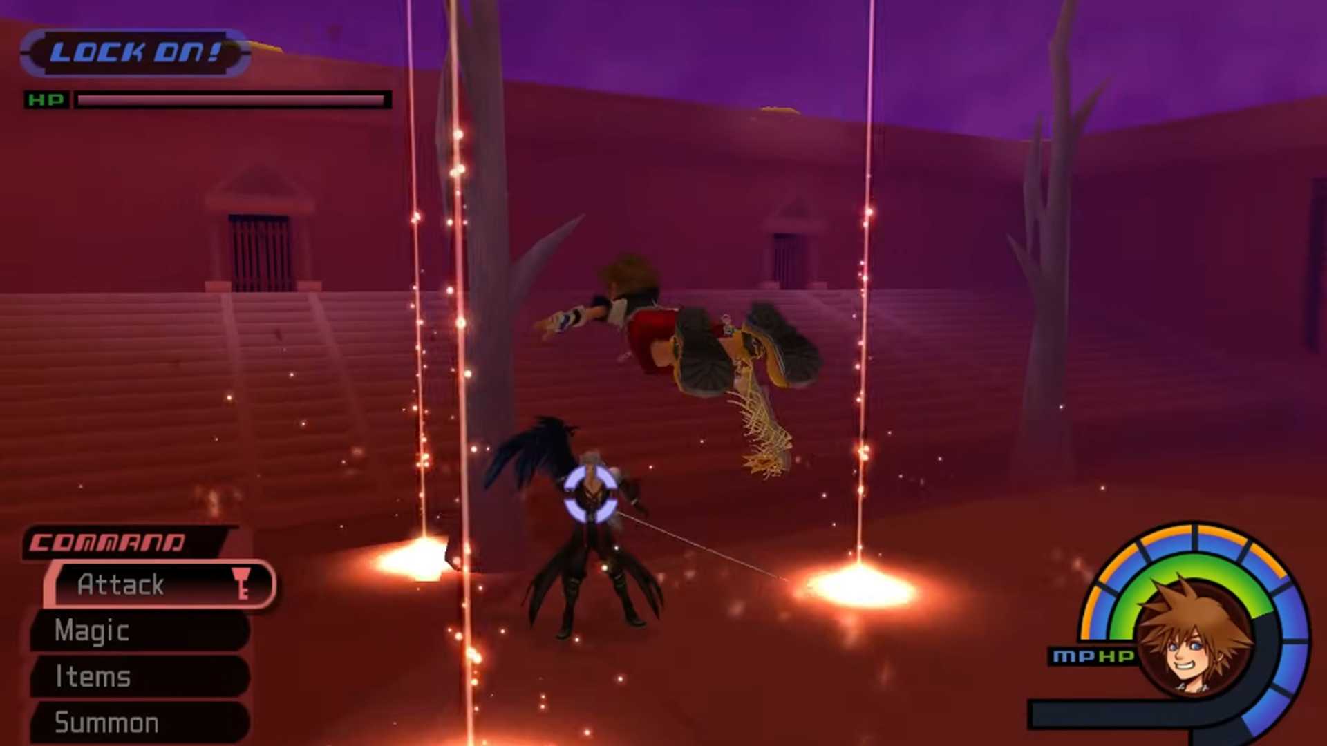 A screenshot of gameplay from Kingdom Hearts Final Mix.