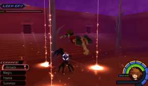A screenshot of gameplay from Kingdom Hearts Final Mix.