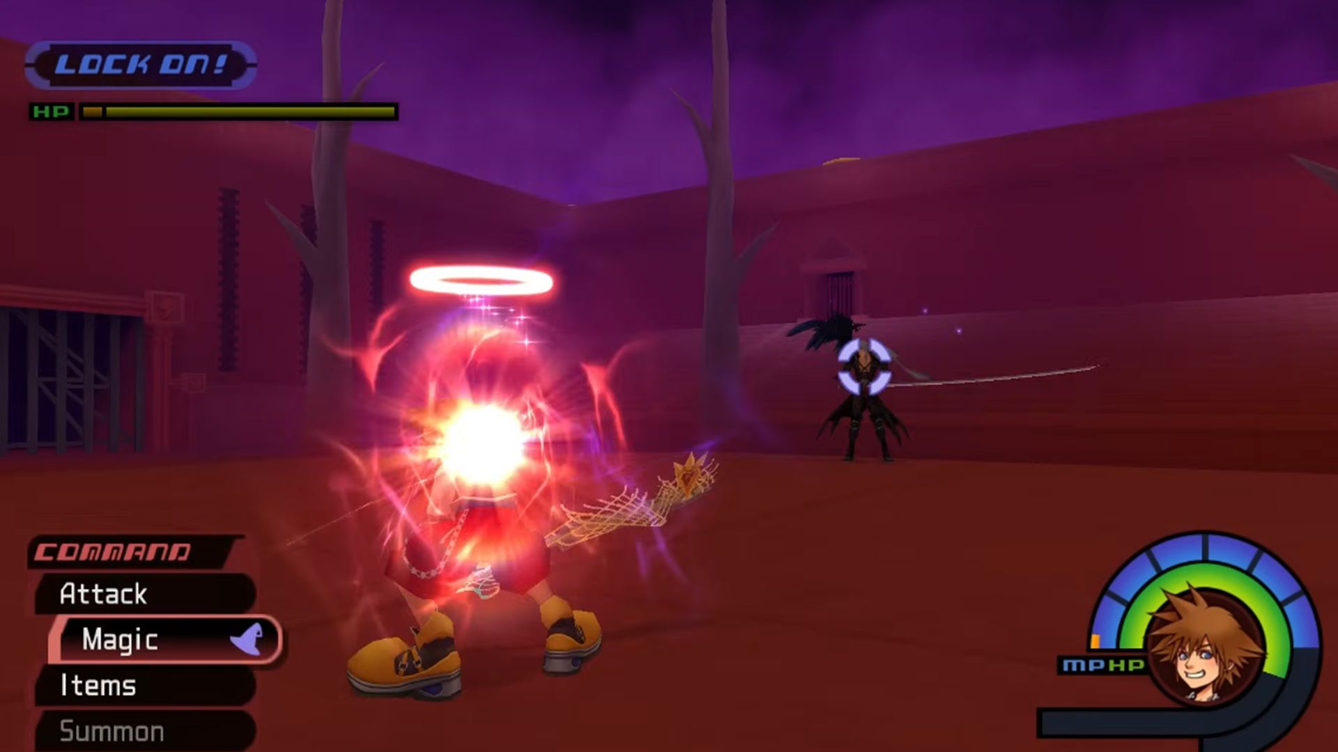 A screenshot of gameplay from Kingdom Hearts Final Mix.