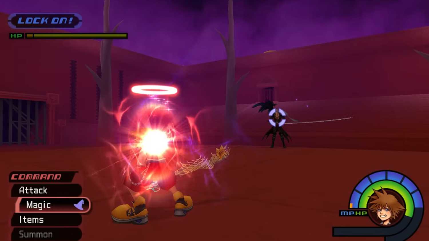 A screenshot of gameplay from Kingdom Hearts Final Mix.