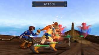 A screenshot of gameplay from Skies of Arcadia.