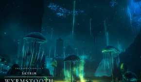 Skyrim Wyrmstooth mystic mushrooms at night