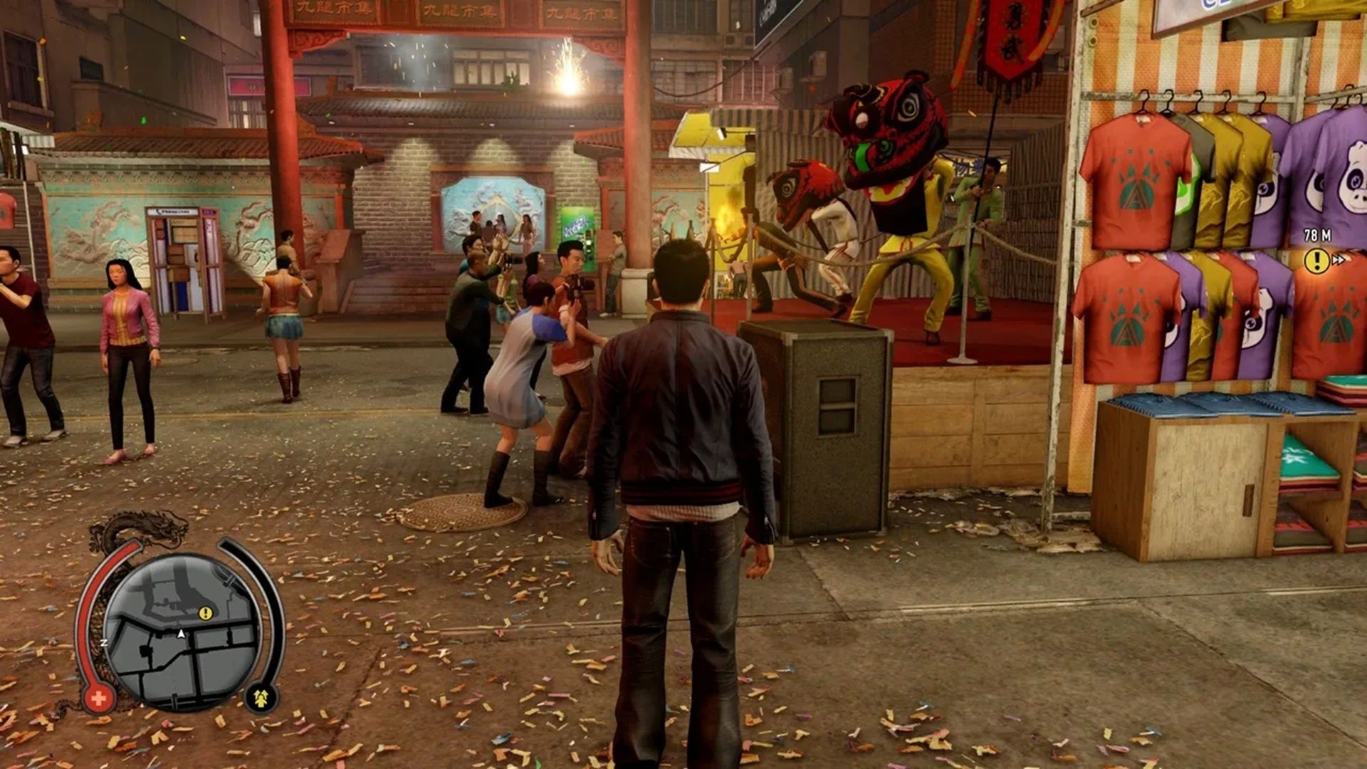 A screenshot of gameplay from Sleeping Dogs