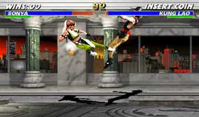 A screenshot of gameplay from Mortal Kombat 3