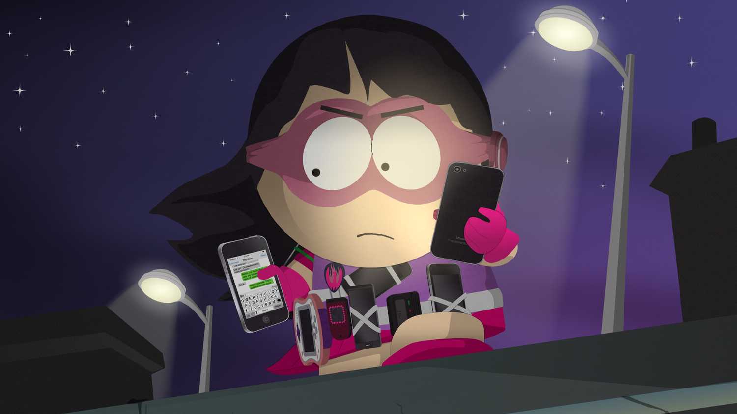 Wendy dressed up as a superhero in South Park: The Fractured But Whole.