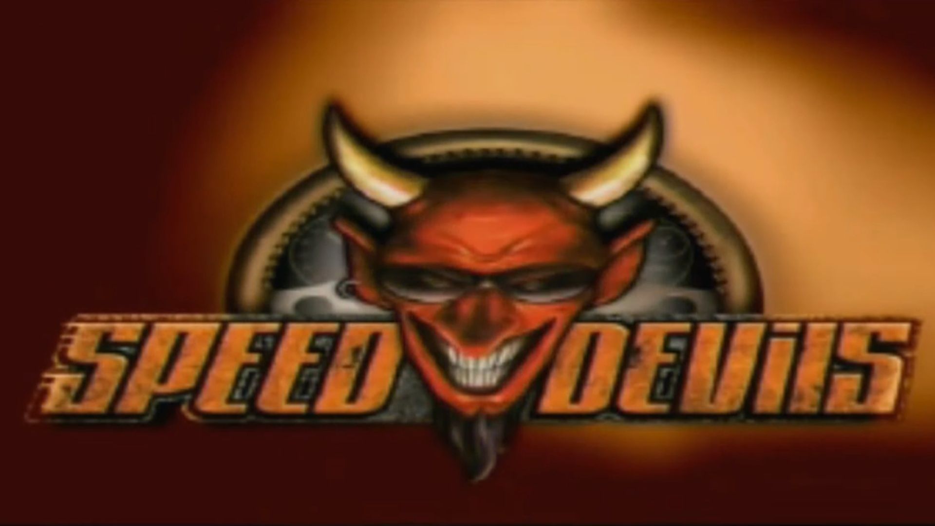 A screenshot of the title sceen in Speed Devils on Sega Dreamcast