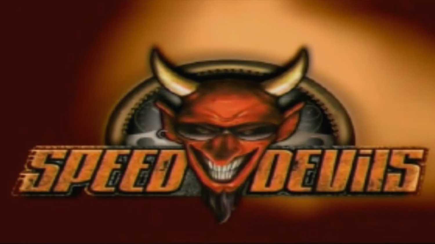 A screenshot of the title sceen in Speed Devils on Sega Dreamcast
