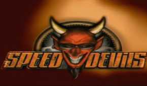 A screenshot of the title sceen in Speed Devils on Sega Dreamcast