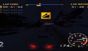 A screenshot of a race in Speed Devils on Sega Dreamcast