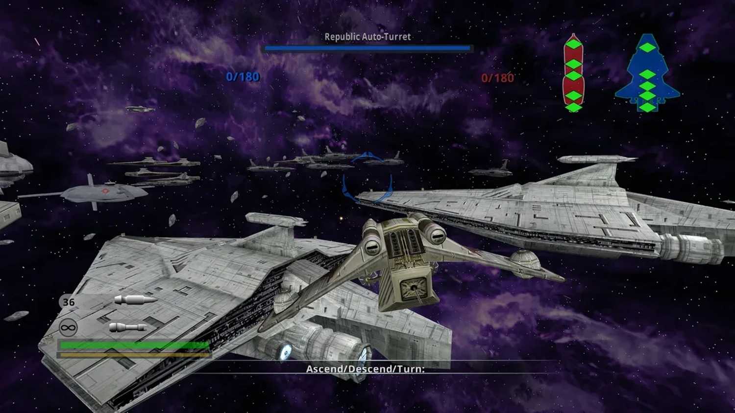 A screenshot of gameplay from Star Wars Battlefront 2