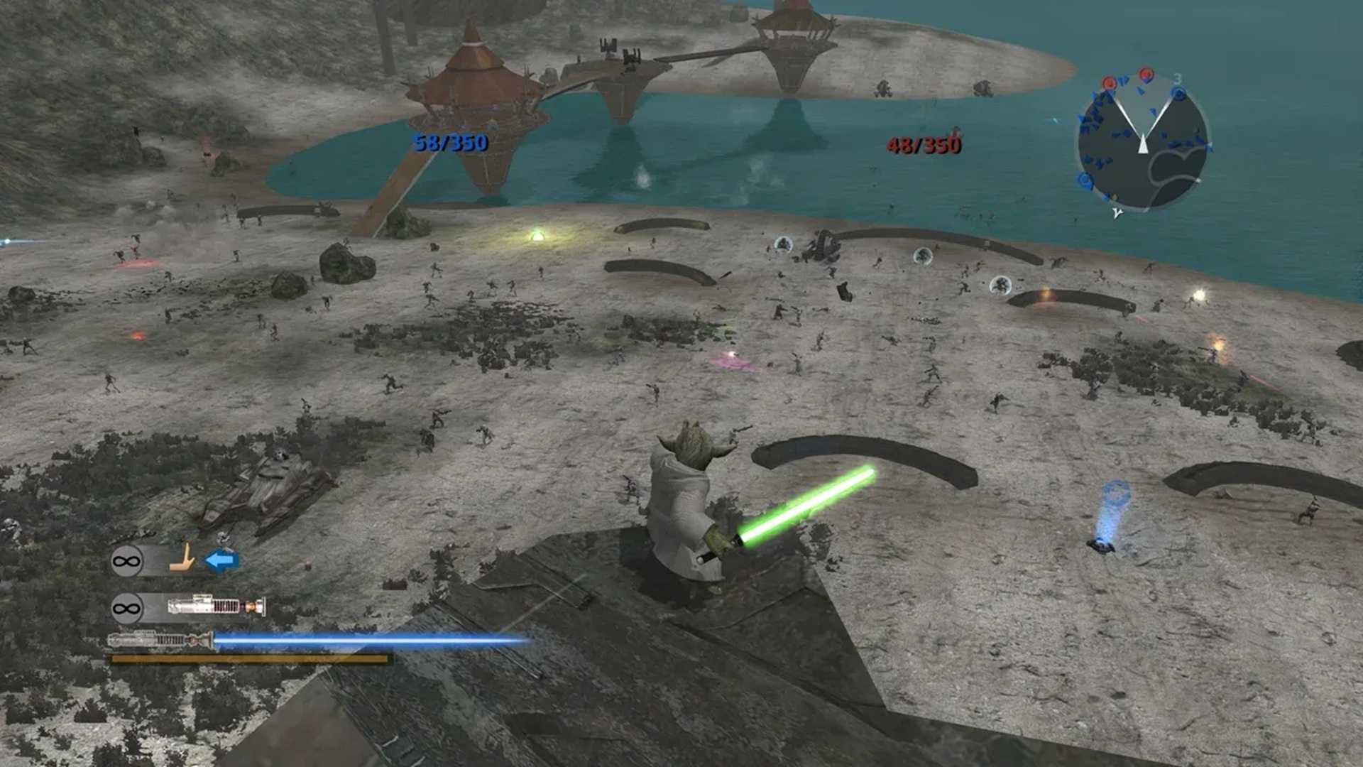 A screenshot of gameplay from Star Wars Battlefront 2