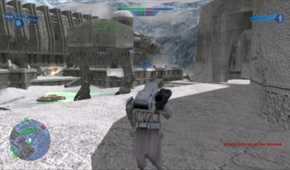 A screenshot of gameplay from Star Wars Battlefront