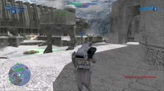 A screenshot of gameplay from Star Wars Battlefront