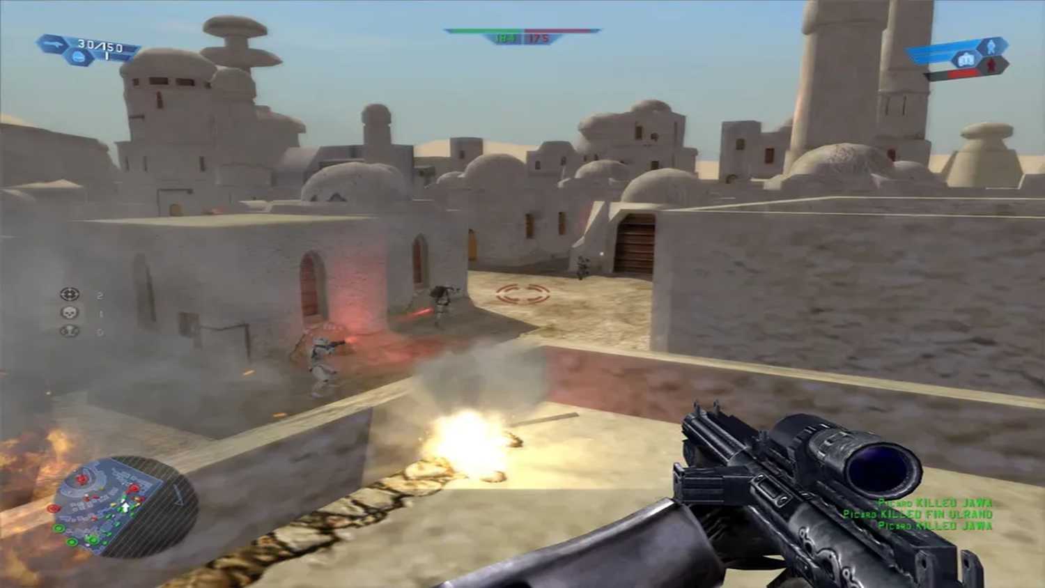 A screenshot of gameplay from Star Wars Battlefront