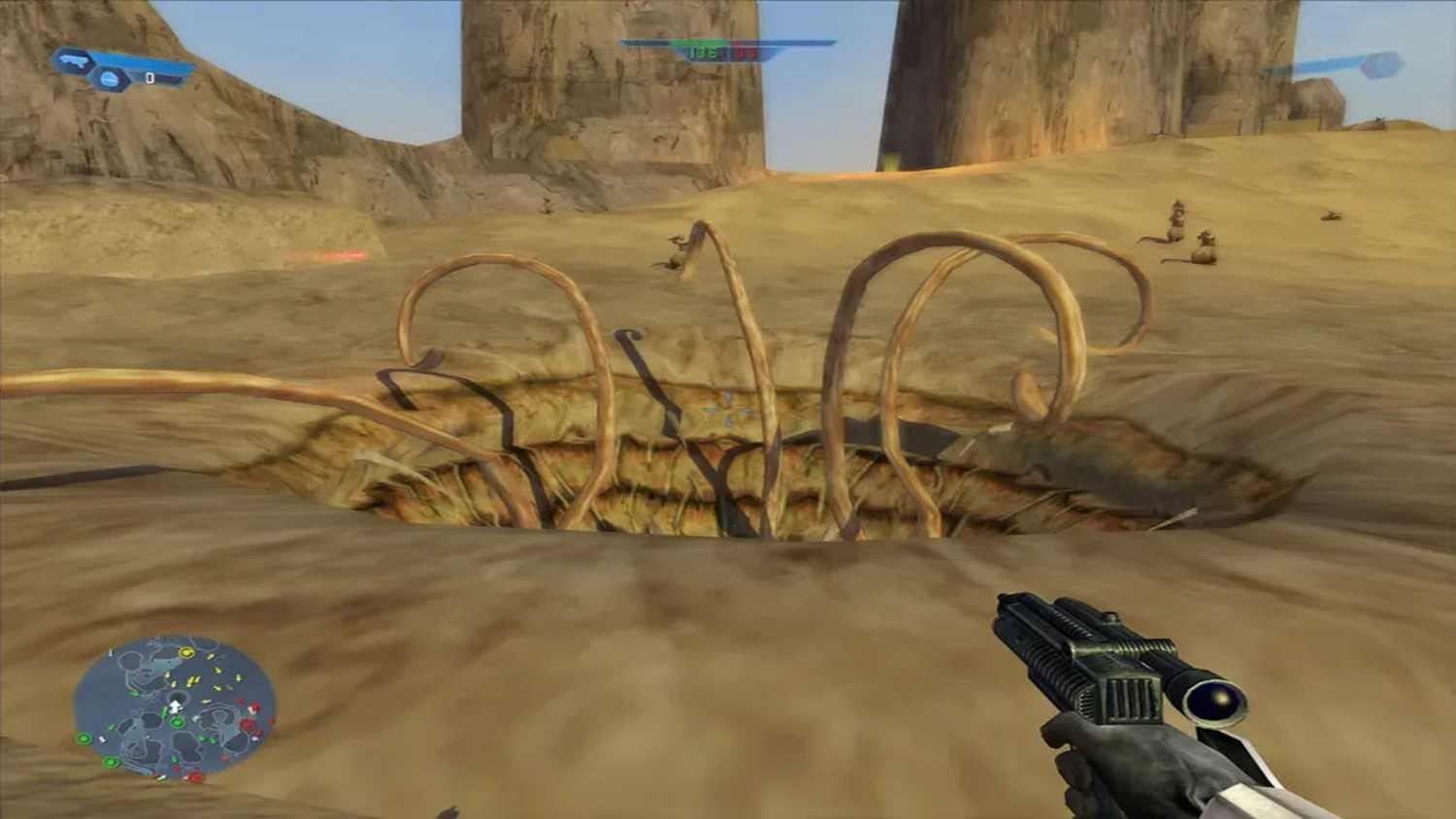 A screenshot of gameplay from Star Wars Battlefront