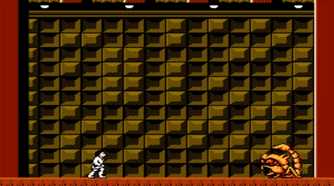 A screenshot of gameplay from Star Wars on NES