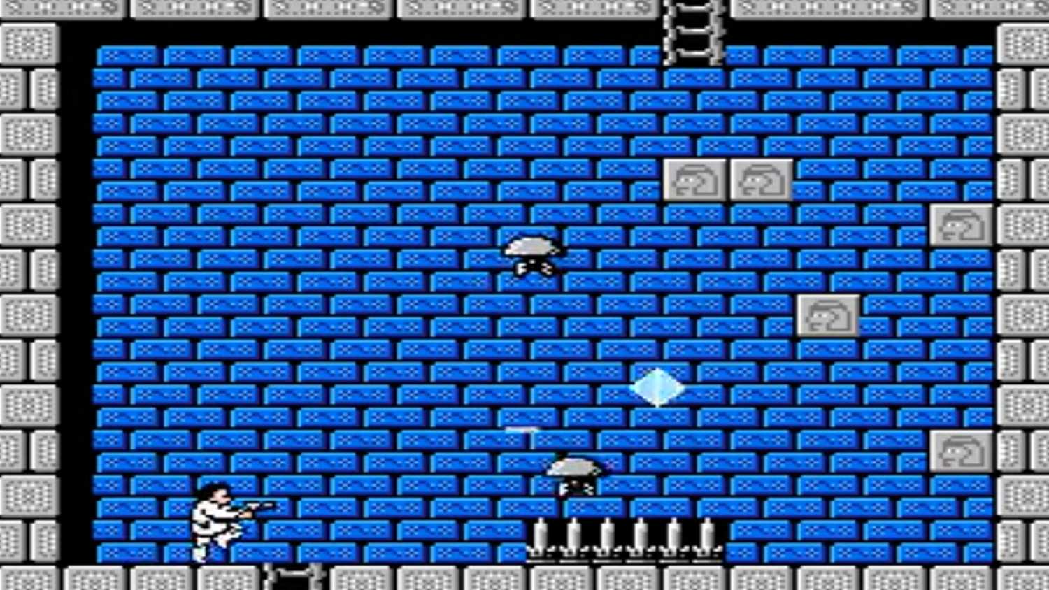A screenshot of gameplay from Star Wars on NES