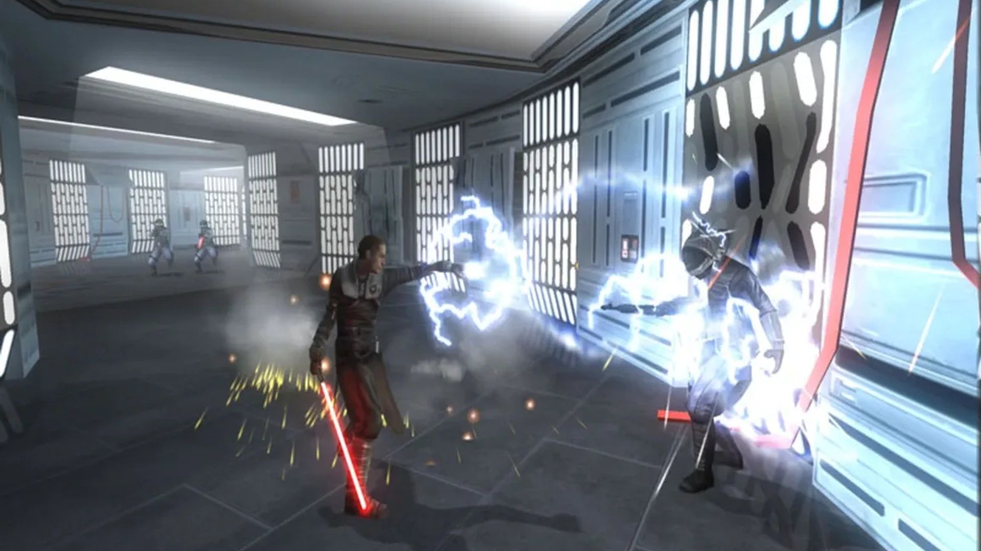 A screenshot of gameplay from Star Wars The Force Unleashed