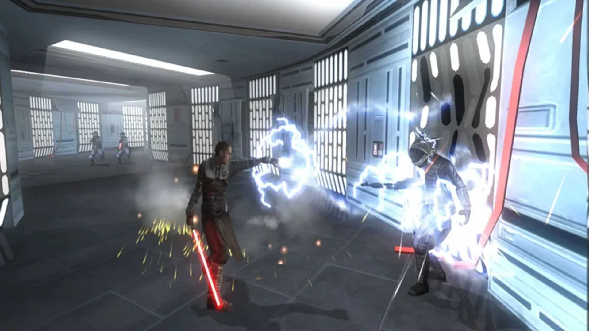 A screenshot of gameplay from Star Wars The Force Unleashed