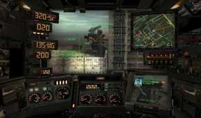 A screenshot of gameplay from Steel Battalion.