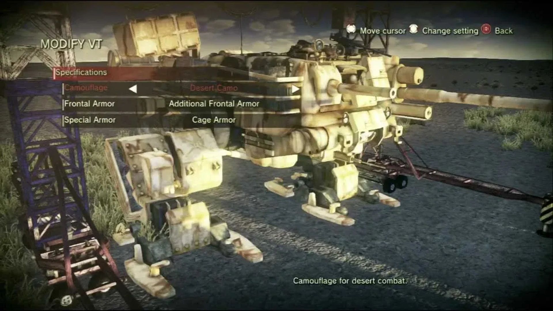 A screenshot of gameplay from Steel Battalion.