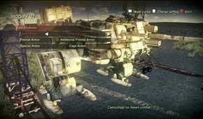 A screenshot of gameplay from Steel Battalion.