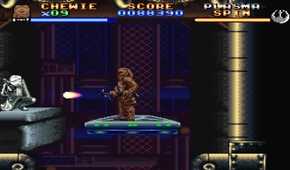 A screenshot of gameplay from Super Star Wars The Empire Strikes Back