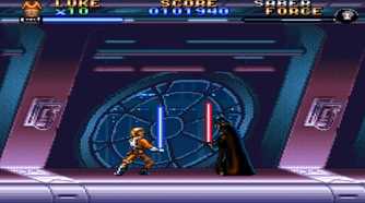 A screenshot of gameplay from Super Star Wars The Empire Strikes Back.